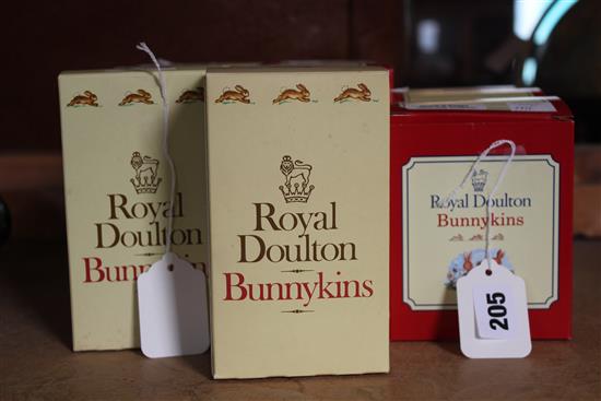 12 Royal Doulton musical Bunnykins, inc Jazz Band collection, Minstrel, Bunnybeat, etc